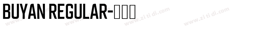 Buyan Regular字体转换